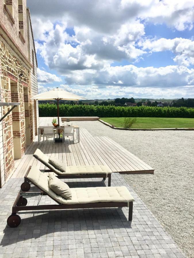 Hotel Galerie, Tumulus de la Hogue Fontenay-le-Marmion Exteriér fotografie